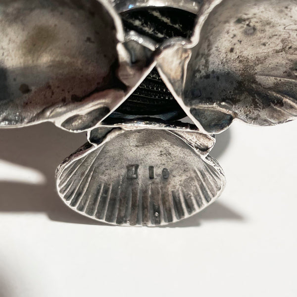 Pair of Italian Silver Shell-Form Dishes Open Salts