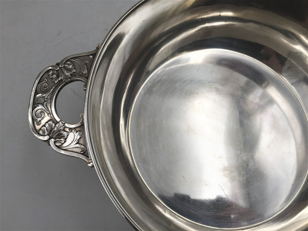 French 0.950 Sterling Silver Bowl from the Late 19th / Early 20th Century with German Import Marks