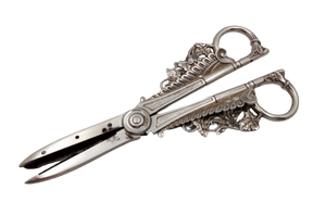 Aesthetic Ornate Grape Shears -- Sterling Silver by Gorham Silversmiths, Circa 1870