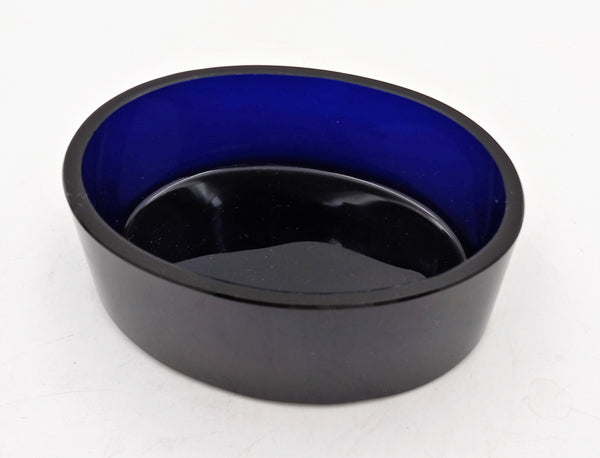 Cobalt Blue Glass Centerpiece with 800 Silver Base -- 19th Century Germany