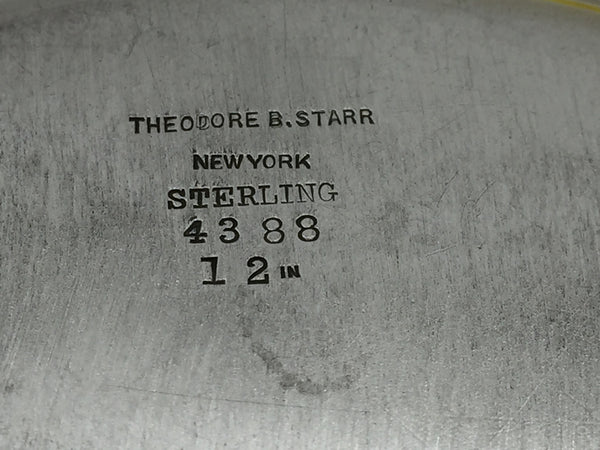 Theodore B. Starr Sterling Silver Early 20th Century Tray/ Plate in Art Nouveau Style
