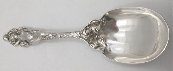Reed & Barton Old Sterling Silver Salad Set in Love Disarmed Art Nouveau Pattern