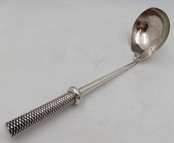 Rare Gorham Sterling Silver Monumental 14'' 19th Century Soup / Punch Ladle