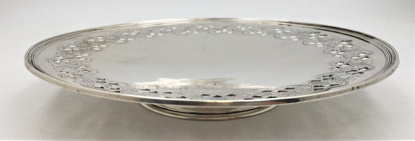 Tiffany & Co. Sterling Silver 1907 Compote/ Serving Platter in Art Nouveau Style