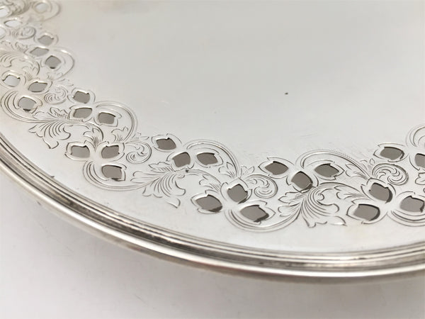 Tiffany & Co. Sterling Silver 1907 Compote/ Serving Platter in Art Nouveau Style