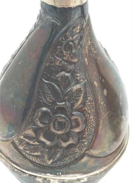 Pair of Turkish Silver Rose Water Sprinklers