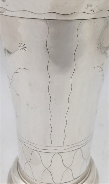 Anderson Swedish Silver 1938 Vase in Mid-Century Modern Style