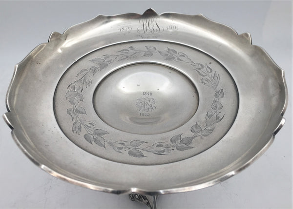 Whiting Sterling Silver Late 19th Century Centerpiece Bowl Stand