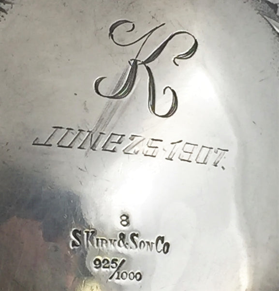S. Kirk & Son Sterling Silver Set of 2 Sauce Boats in Repousse Pattern