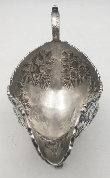 S. Kirk & Son Sterling Silver Set of 2 Sauce Boats in Repousse Pattern