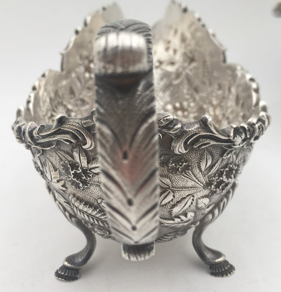 S. Kirk & Son Sterling Silver Set of 2 Sauce Boats in Repousse Pattern