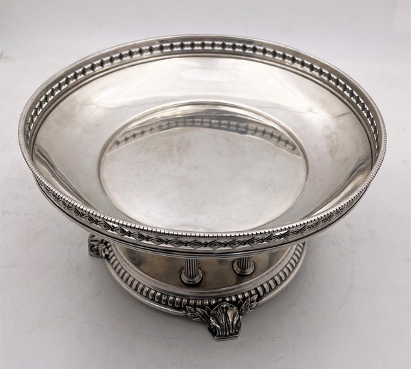 German Continental Silver Centerpiece Stand/ Footed Bowl in Neoclassical Style