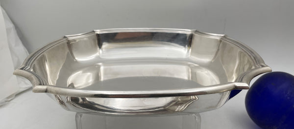 Pair of E. Puiforcat French Sterling Silver Vegetable Bowls in Art Deco Style