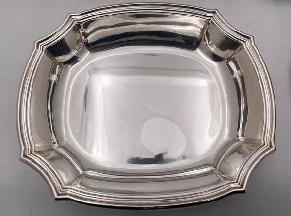 Puiforcat French Sterling Silver Pair of Vegetable Bowls & Plate/ Dish in Art Deco Style