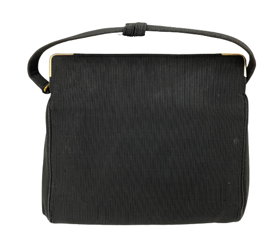 Tiffany & Co. Black Evening Bag with 14k Gold