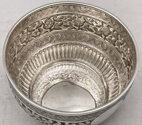 William Evans Sterling Silver 1881 Victorian Bowl