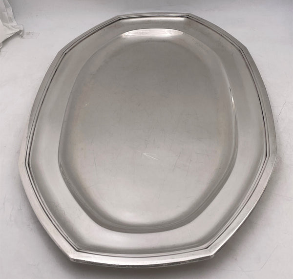 Wolfers Prestigious Belgian Silver Platter/ Tray in Art Deco Style