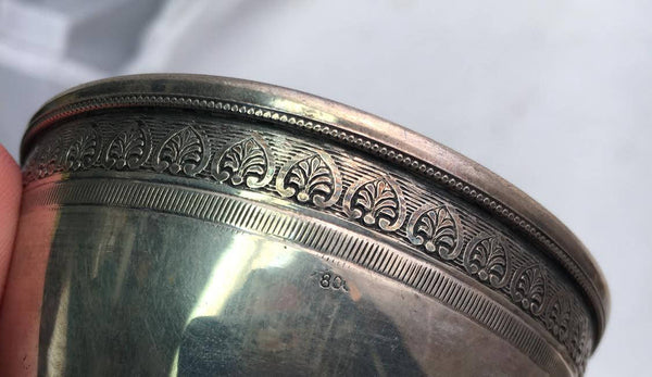 Continental Silver Goblet on a Stem