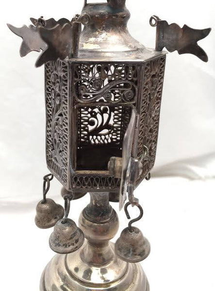 Russian Judaica Sterling Silver Spice Tower / Besamim Box