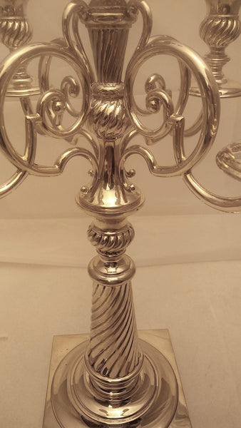 Austrian Silver Four Light Candelabra Art Deco