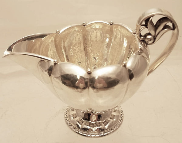 Georg Jensen Sterling Silver Creamer & Sugar Bowl