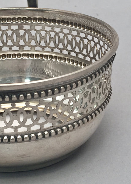 Continental Silver Pierced Bridal Basket / Bowl