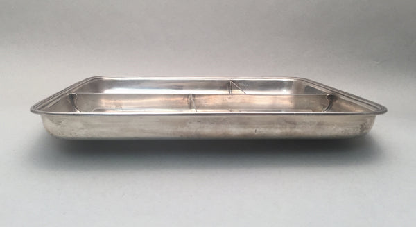 Tiffany & Co Sterling Silver 1909 Tray With 4 Compartments in Art Deco Style