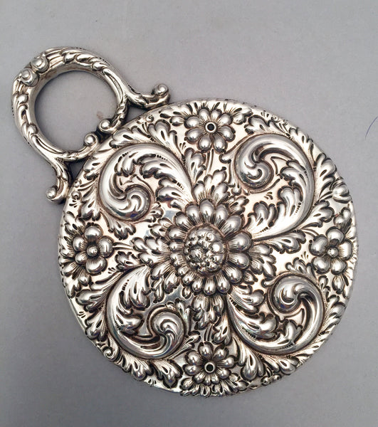 Harris & Shafer Sterling Silver Acanthus Hand Mirror