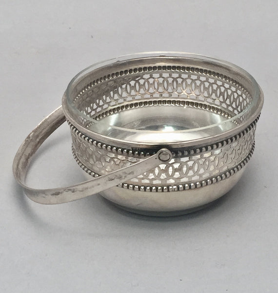 Continental Silver Pierced Bridal Basket / Bowl