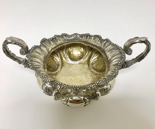 Sterling Silver Georgian Two-Handled Sugar Bowl