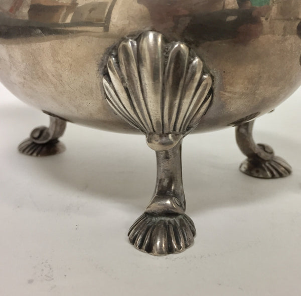 English Sterling Silver Footed Sauce / Gravy Boat Circa 1759